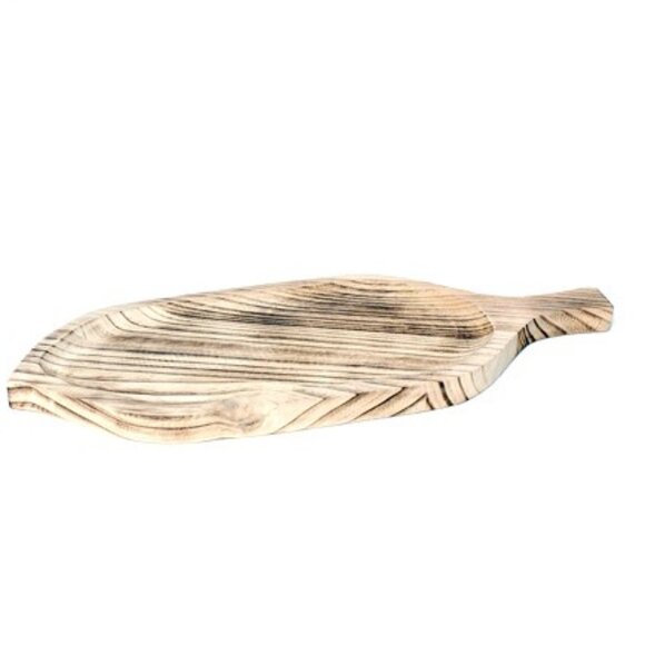 WOODEN OVAL LEAF BOARD - Picture 1 of 1